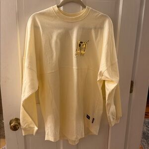 NWOT Walt Disney World Gold 3D Puff Logo Crewneck Spirit Jersey Sweatshirt S
